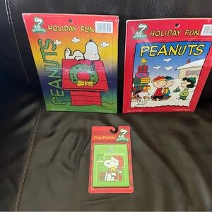 Peanuts Holiday Fun Puzzle Set with Red and Green Accents